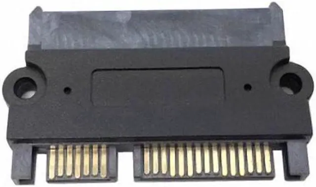 Alt view image 7 of 7 - Aomoproing 3.5" & 2.5inch SATA 22Pin 7+15 Male to SATA 22P 7+15 Female extension convertor adapter with screw holes