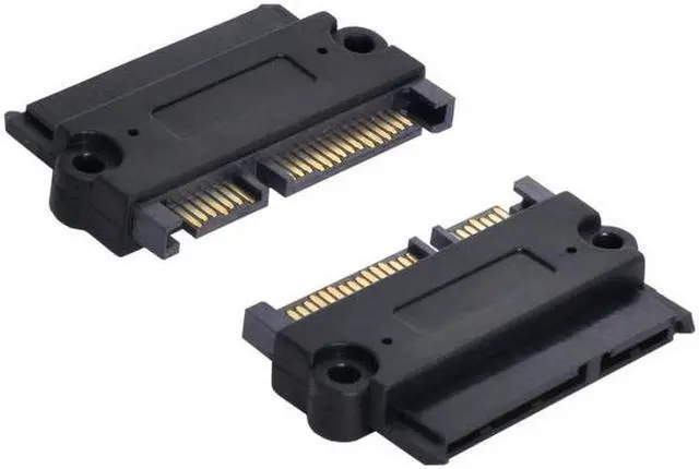 Alt view image 4 of 7 - Aomoproing 3.5" & 2.5inch SATA 22Pin 7+15 Male to SATA 22P 7+15 Female extension convertor adapter with screw holes
