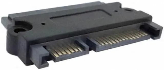 Alt view image 4 of 5 - Aomoproing 3.5" & 2.5inch SATA 22Pin 7+15 Male to SATA 22P 7+15 Female extension convertor adapter with screw holes