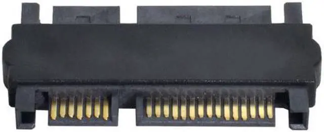 Alt view image 6 of 7 - Aomoproing 3.5"2.5inch SATA 22Pin 7+15 Male to SATA 22P 7+15 Male extension convertor Straight adapter