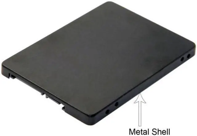 Alt view image 4 of 7 - Aomoproing B+M Key Socket 2 M.2 NGFF (SATA) SSD to 2.5 SATA Adapter Card Adapter with Black Metal Case
