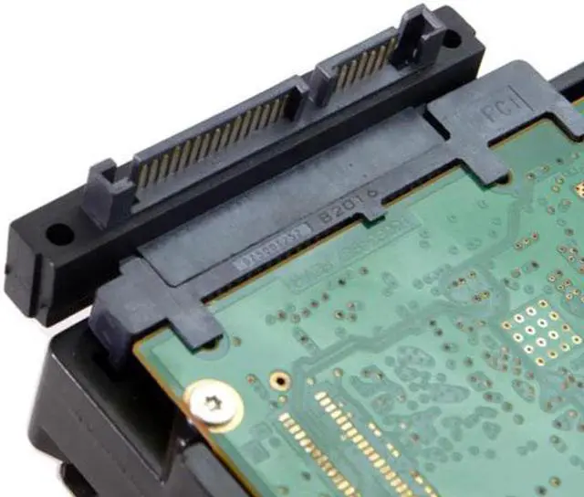 Alt view image 3 of 7 - Aomoproing 90 Degree Up Angled SATA 22Pin 7+15 Male to SATA 22Pin Female Extension Convertor Adapter