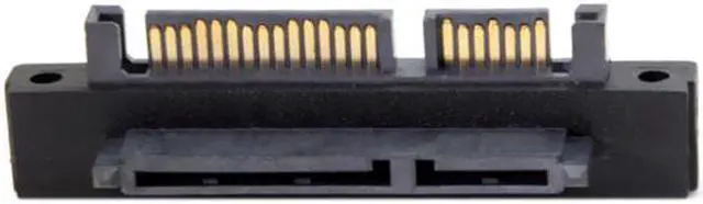 Alt view image 6 of 7 - Aomoproing 90 Degree Up Angled SATA 22Pin 7+15 Male to SATA 22Pin Female Extension Convertor Adapter