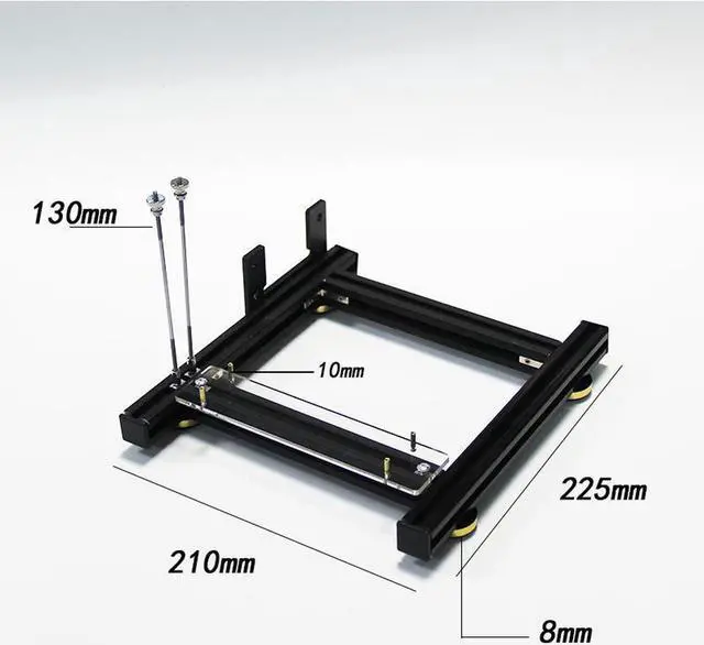 Alt view image 3 of 6 - Graphics card holder DIY external graphics card base with power supply base for ATX PSU aluminum support EXP GDC graphics card d