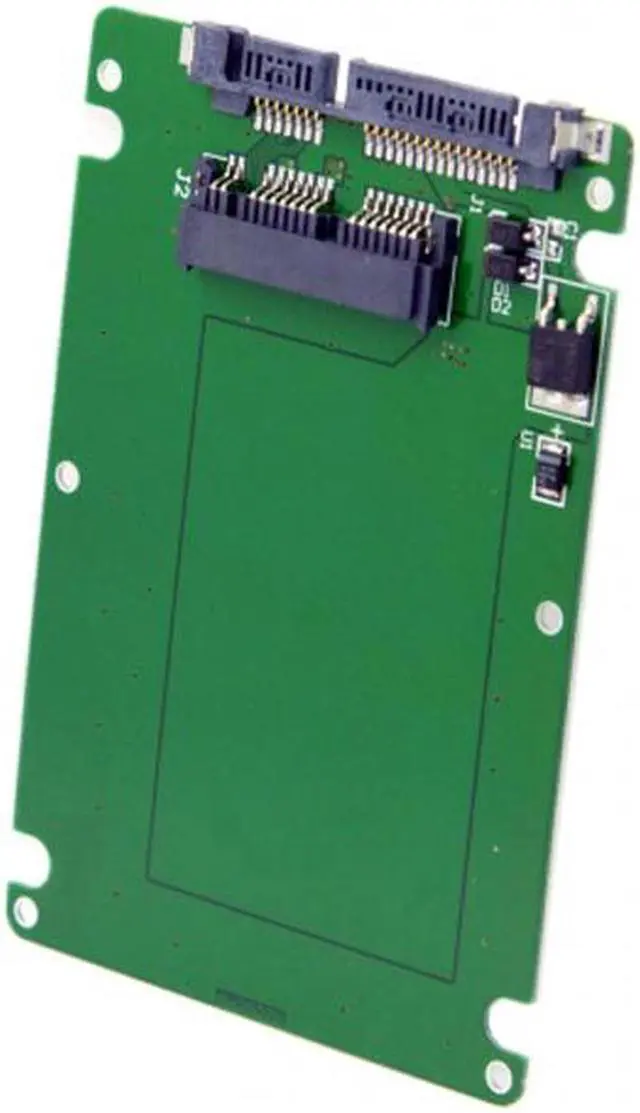 Alt view image 2 of 7 - Aomoproing 1.8" Micro SATA 16pin SSD to 2.5" SATA 22pin 7+15 hard disk case Enclosure White 7mm height