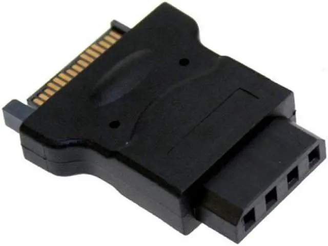 Main image of Aomoproing 15Pin SATA Male Power Cable to Molex 4-pin IDE Hard Disk Drive Power Adapter