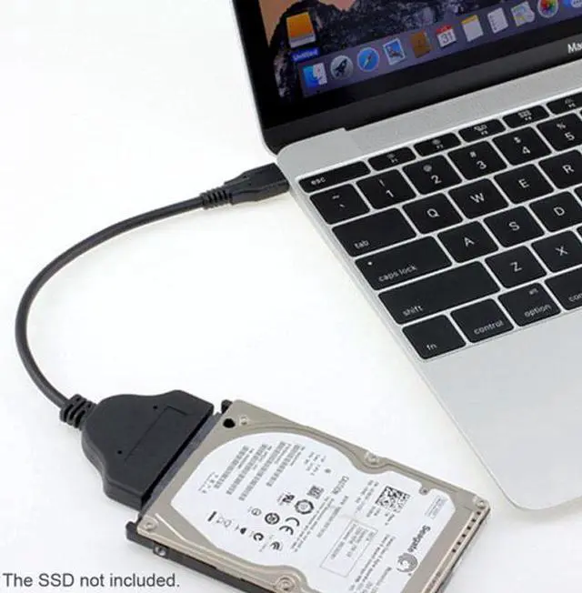 Alt view image 5 of 5 - Aomoproing Type C USB 3.1 Male to SATA 22 Pin 2.5" Hard disk driver SSD Adapter Cable for Laptop