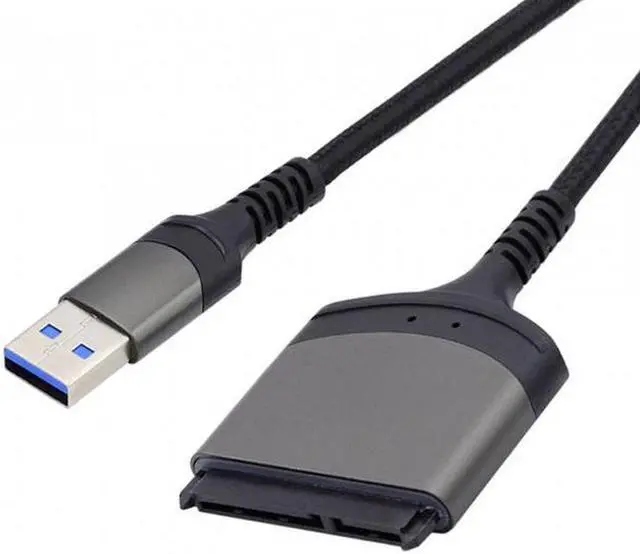 Alt view image 2 of 6 - Aomoproing 5Gbps USB 3.0 Type-A to SATA 22 Pin Adapter Cable for 2.5" Hard Disk Driver SSD