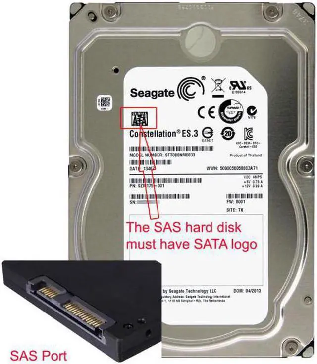 Alt view image 5 of 7 - Aomoproing Hard Disk SAS Cable 29Pin to 1* SATA 7PIN HDD Cable 70cm