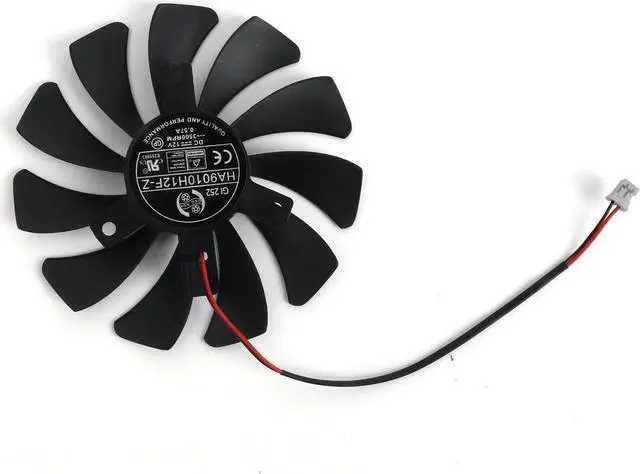 Alt view image 3 of 4 - 85MM Cooler Fan Replacement For MSI GeForce GTX 1650 AERO ITX 4G OC Graphics Card XY-D09010SM DC 12V 2Pin