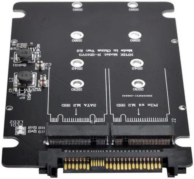 Alt view image 3 of 7 - Aomoproing    NVME U.2 to Combo NGFF M.2 M-key SATA PCIe SSD Adapter for Mainboard Replace SSD 750 p3600 p3700