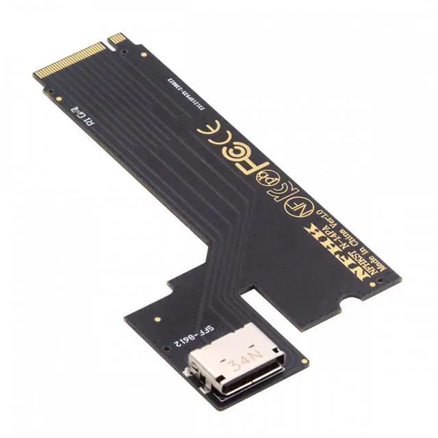 Alt view image 6 of 7 - Aomoproing PCI-E 4.0 M.2 M-key to Oculink  Host Adapter for 2022 2023 ThinkBook 14+ External Graphics Card & SSD