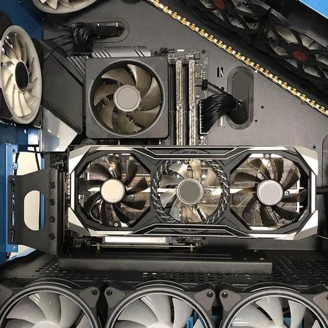 Alt view image 5 of 6 - Vertical Graphics Card Holder Bracket GPU Mount kickstand/base For -ATX chassis Holder for RTX3060 3070 3090 RX