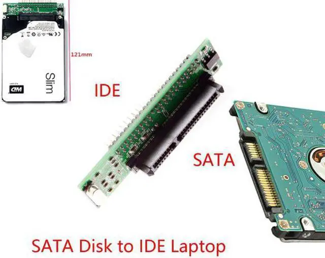 Alt view image 5 of 7 - Aomoproing  SATA Female to IDE 44Pin Converter Adapter PCBA for Laptop2.5" Hard Disk Drive