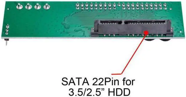 Alt view image 5 of 7 - Aomoproing   SATA Disk to IDE/PATA 40Pin Motherboard Converter Adapter PCBA for Desktop2.5 3.5" Hard Disk Drive