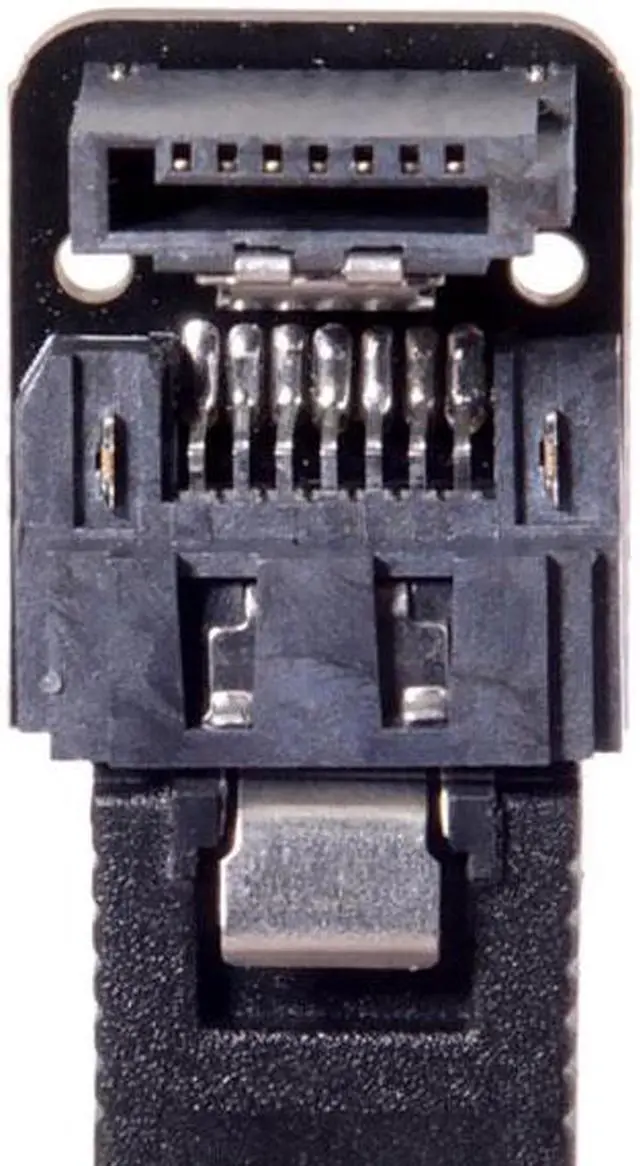 Alt view image 3 of 7 - Aomoproing SATA 7Pin Female to 7pin Male 90 Degree Down Angled Adapter Mainboard Motherboard for Desktops SSD HDD