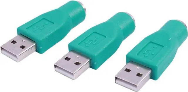 Alt view image 4 of 7 - 3 Pack USB to PS2 Adapter Older Keyboard and Mouse PS/2 6Pin Jack Connector to Computer USB 4Pin Type A Port Plug Converter for Desktop PC Laptop Notebook Without PS-2 Interface