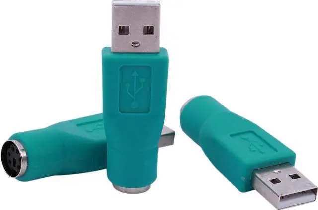 Alt view image 7 of 7 - 3 Pack USB to PS2 Adapter Older Keyboard and Mouse PS/2 6Pin Jack Connector to Computer USB 4Pin Type A Port Plug Converter for Desktop PC Laptop Notebook Without PS-2 Interface