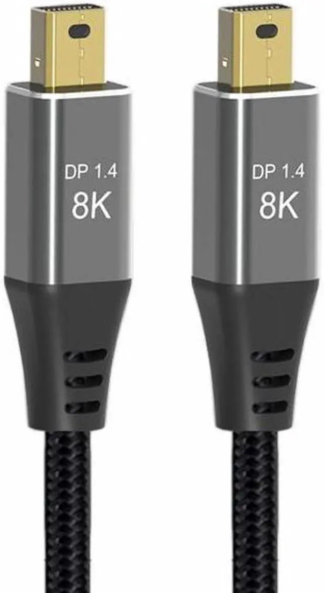 Alt view image 6 of 7 - Aomoproing  Mini DisplayPort 1.4 8K 60hz Cable Ultra-HD UHD 4K 144hz Mini DP to MiniDP Cable 7680*4320 for Video PC Laptop TV