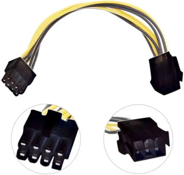 Alt view image 3 of 6 - Aomoproing  PCI-E PCI Express 6 Pin Male to 8 Pin Female Video Card Extension Power Cable