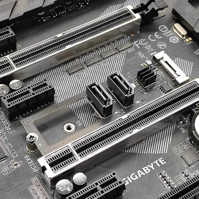 Alt view image 6 of 7 - Aomoproing  NGFF Key B+M PCI Express to SATA 3.0 6Gbps Dual Ports Vertical Adapter Converter Hard Drive Extension Card JMB582 2280