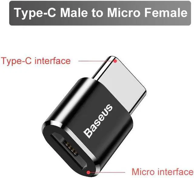Alt view image 7 of 7 - Micro USB To Type C OTG Adapter Converter Micro USB Female To USB-C Male Converter