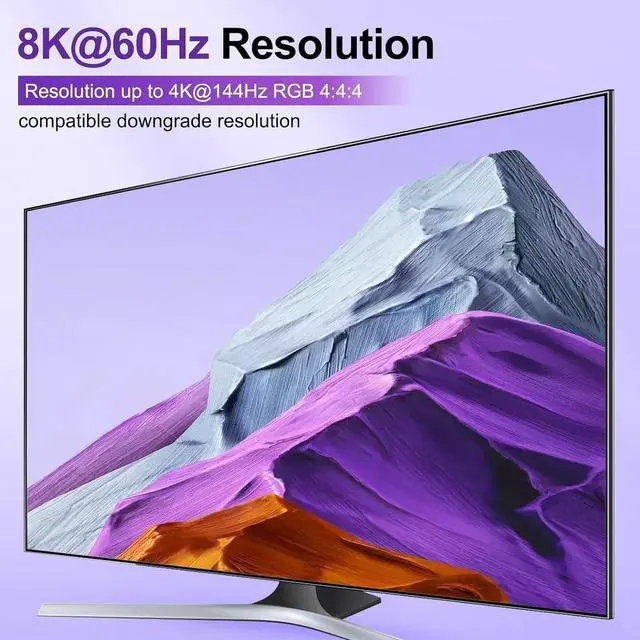 Alt view image 7 of 7 - Dual Monitor Displayport KVM Switch 2 Monitors 3 Computers 8K@60Hz 4K@144Hz, 2 Monitors DP KVM Switch with 4 USB 3.0 Ports for Keyboard Mouse Printer, with Wired Remote and 12V Power Adapter