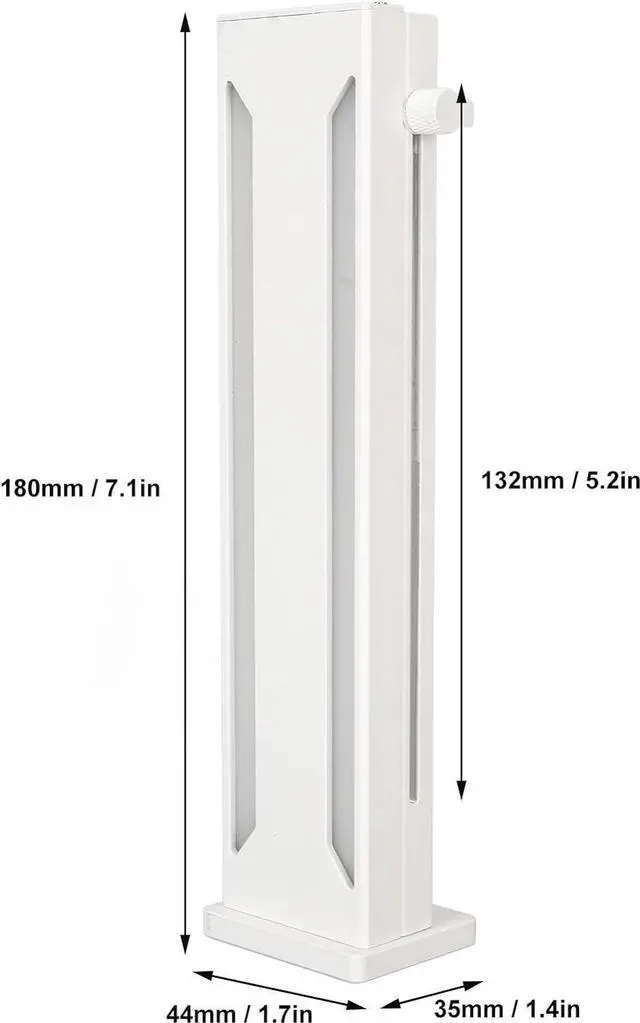 Alt view image 4 of 6 - RGB GPU Support Bracket, Magnetic Base Graphics Card GPU Brace Support, Slidable 5V 3 Pin GPU Stand Colorful Video Card Holder Bracket (White)