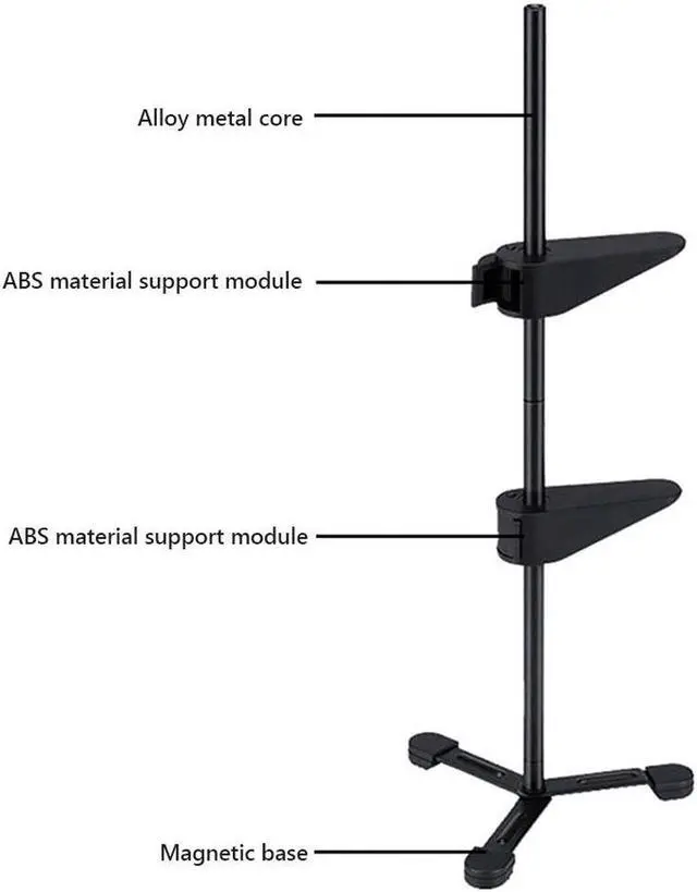 Alt view image 6 of 6 - Graphics card holder Graphics sustained CPU radiator support water-cooled jack Double Layer Support Jack Bracket Computer Access