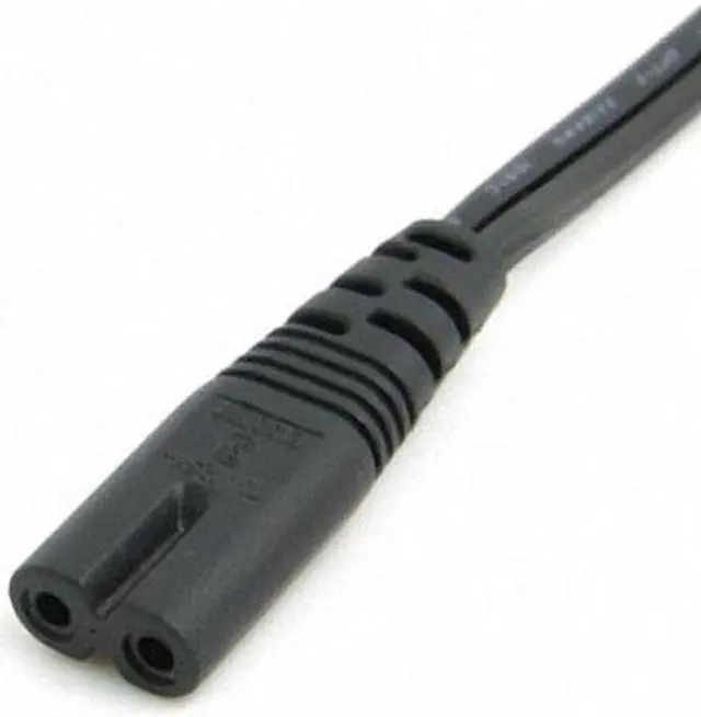 Alt view image 6 of 7 - Aomoproing  IEC 60320 C8 Plug to C7 Receptacle Male to Female Extension Power Supply Main Adapter Cable 30cm