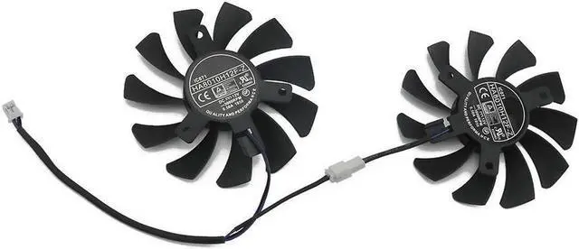Alt view image 4 of 4 - 75MM HA8010H12F-Z Cooler Fan Replacement GTX1650 For MSI GeForce GTX 1650 SUPER VENTUS XS Graphics Card Fans