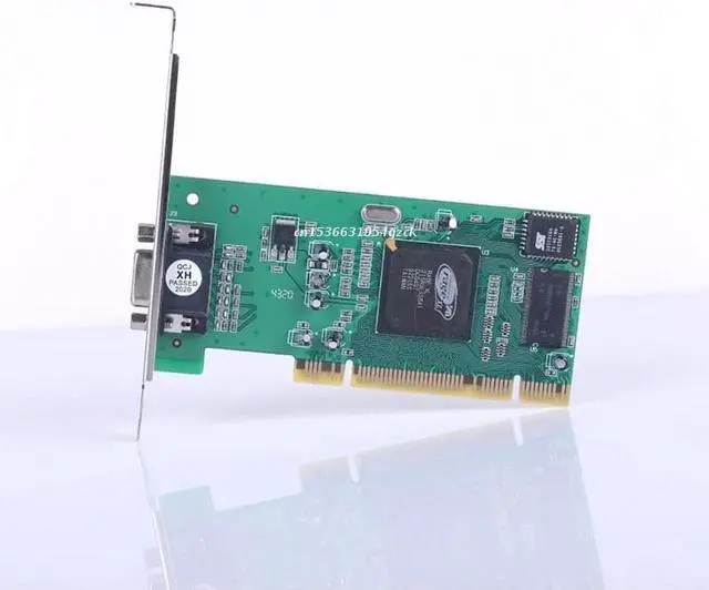 Alt view image 3 of 6 - Multi-Display Graphics Card 8MB 32Bit VGA Video Card PCI Low Profile Tractor Card for ATI Rage XL SDRAM