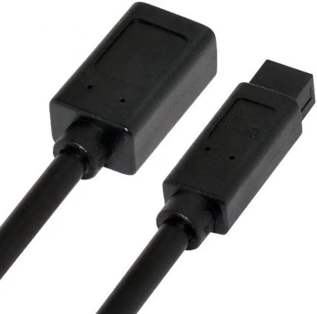 Alt view image 4 of 7 - Aomoproing  IEEE 1394 6Pin Female to 1394b 9Pin Male Firewire 400 to 800 Cable 20cm