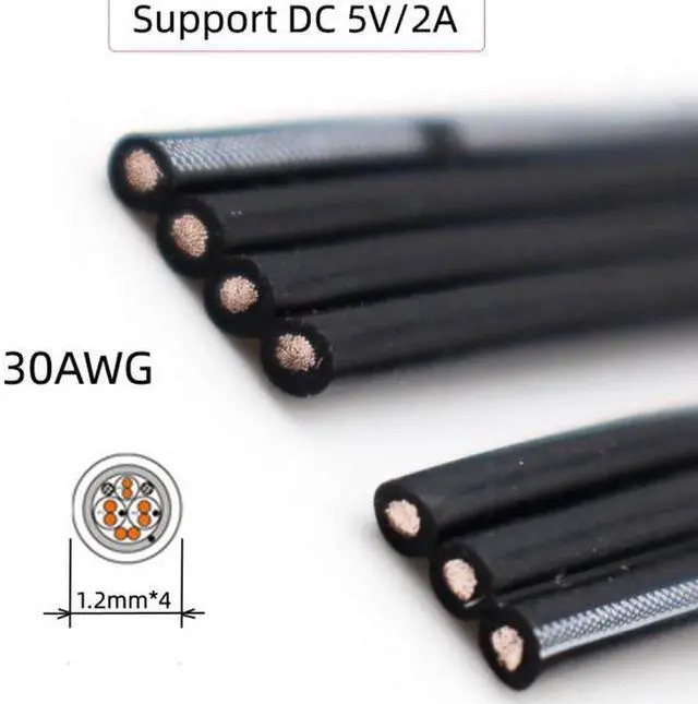 Alt view image 6 of 7 - Aomoproing 13cm USB 2.0 Type-A Male to Type-B Male Male Data Flat Slim FPC Cable for ScannerDiskPrinter