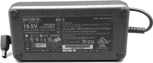 Alt view image 6 of 7 - So-ny AC Power Supply Adapter For So-ny VAIO VPC-F VGN-FE SLV Series w/PC Genuine