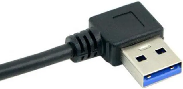 Alt view image 6 of 7 - Aomoproing 90 Degree Right Angled USB 3.0 A Type Male to Straight A Type Male Data Cable 40cm