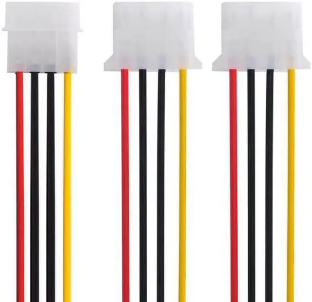 Alt view image 4 of 7 - Aomoproing IDE 4 Pin to Dual IDE Y Splitter 10cm Hard Disk Power Supply Extension Cable