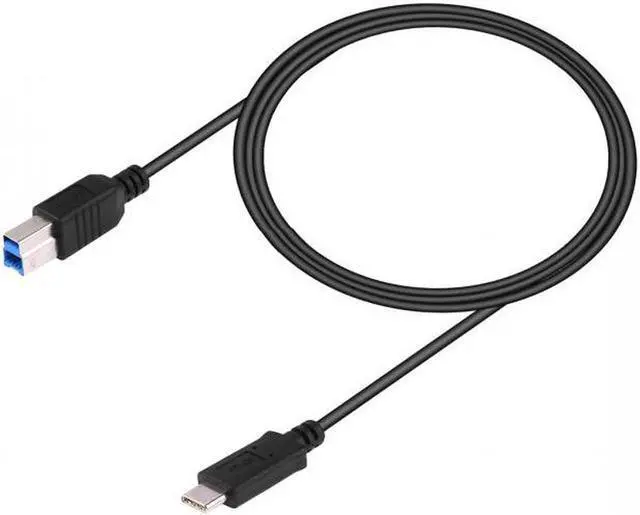 Alt view image 7 of 7 - Aomoproing USB-C USB 3.1 Type C Male Connector to USB Standard B Male Data Cable for MacLaptop Black
