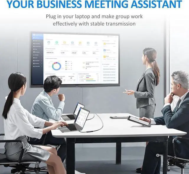 Alt view image 3 of 6 - 4K USB C to HDMI Adapter Type-C to HDMI Adapter (4K@60Hz) HDMI Converter (Thunderbolt 3/4 Compatible) with MacBook Pro/Air iPad Pro iPhone 15 Series Galaxy Chromebook...