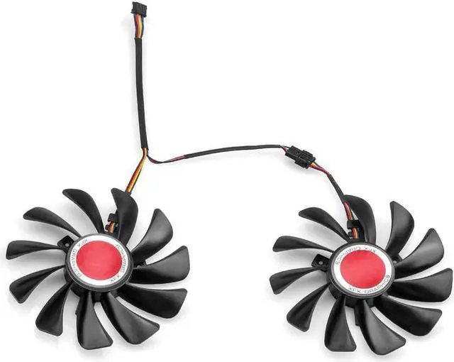 Alt view image 4 of 6 - 2pcs/set 95MM FDC10U12S9-C CF1010U12S CF9010H12S XFX RX580 GPU Cooler Fan For HIS RX 590 580 570 Graphics Card Cooling