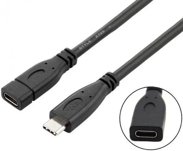 Alt view image 4 of 7 - Aomoproing USB-C USB 3.1 Type C Male to Female Extension Data Cable for Macbook Tablet Mobile Phone 20cm