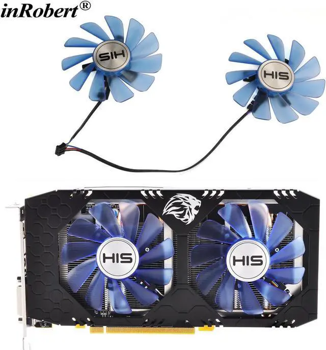 Main image of 2pcs/set 85MM FDC10U12S9-C RX480 GPU VGA Alternative Cooler Fan For HIS RX 570 RX470 Graphics Card Cooling