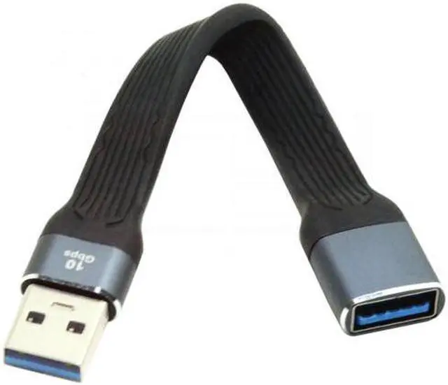 Alt view image 5 of 7 - Aomoproing 10Gbps USB 3.1 Type A Female to USB3.0 Type A Male Extension Flat Slim FPC Data Cable 13cm for LaptopDesktop