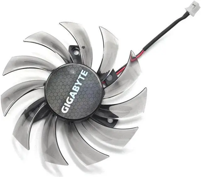 Alt view image 4 of 6 - 75mm Everflow T128010SM 2Pin 2 Wire DC 12V 0.20A Cooler Fan Replace Gigabyte Radeon R9 270X 280X Graphics Video Card Fans