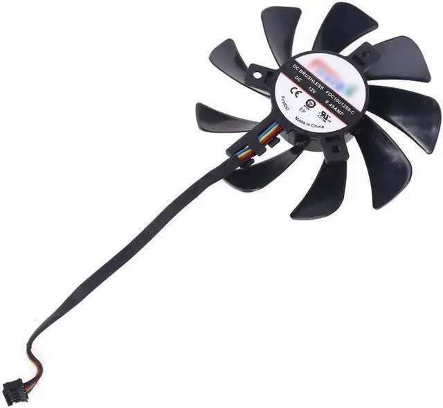 Alt view image 6 of 6 - CF9010H12S RX 480 470 VGA GPU Cooler Graphics Fan for XFX R9 390X/390 8G RX470 Video Card Cooling System