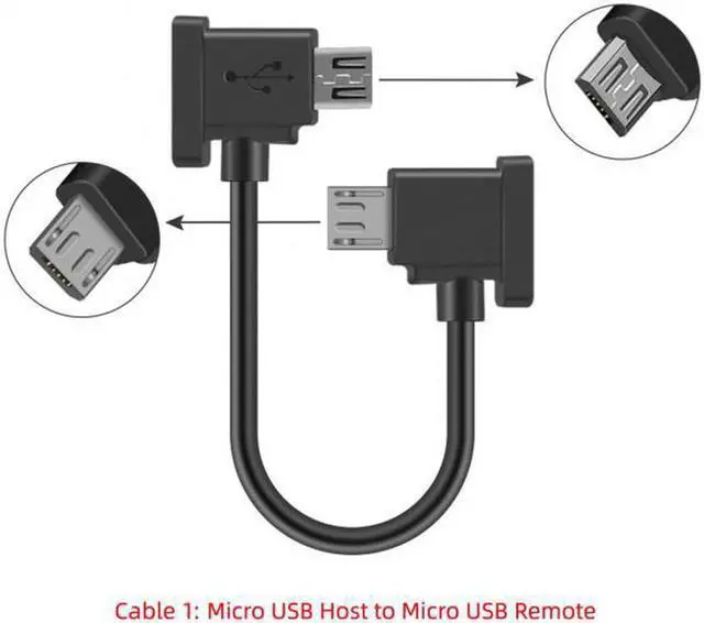 Alt view image 6 of 7 - Aomoproing 3pcs/set Remote Controller Data Cable Type-CMicro8P to Micro USB for Mavic Pro Platinum Mavic Park RC Accessories