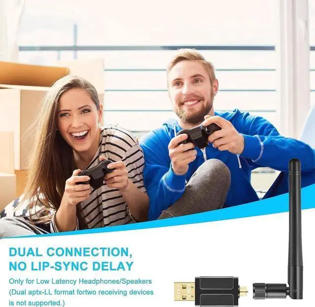 Alt view image 3 of 7 - Bluetooth Adapter for PC, USB Bluetooth 5.3 Adapter, Long Range 328FT/100M Bluetooth Dongle, Driver Free BT5.3 Adapter Compatible with Computer Windows 11/10/8.1, For Bluetooth Keyboard Mouse Printer