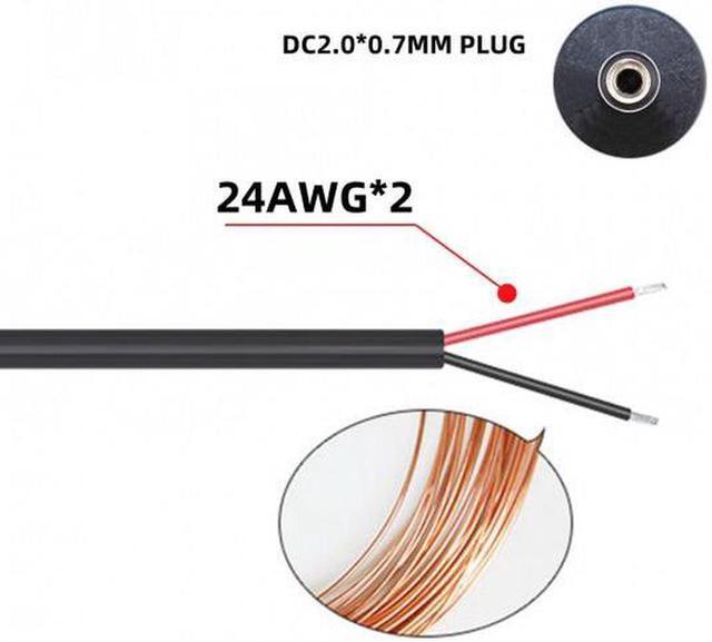 Alt view image 3 of 7 - Aomoproing 2pcs/lot USB 2.0 Male Type-A to 5V DC 2.0x0.7mm DC Power Round Plug Cable 150cm 24AWG