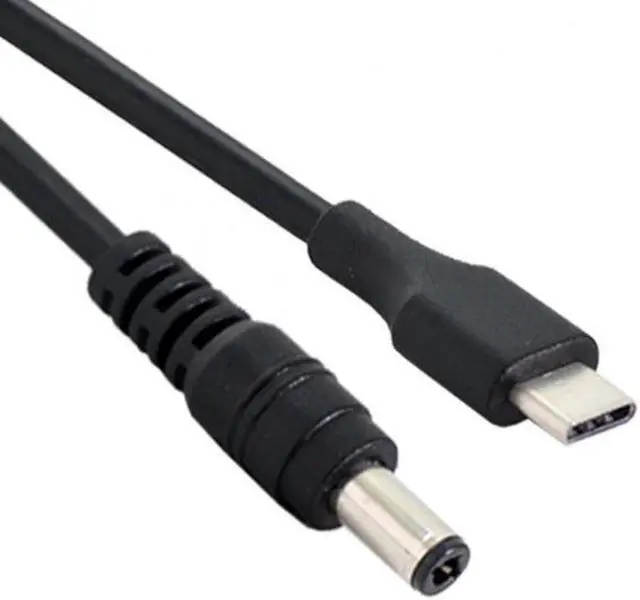 Main image of Aomoproing USB 3.1 Type C USB-C to 5V DC 5.5 2.5mm Power Plug Extension Charge Cable for Cell Phone 25cm