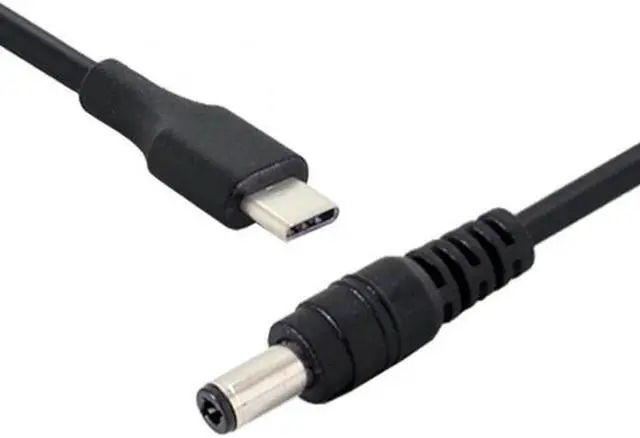 Alt view image 4 of 7 - Aomoproing USB 3.1 Type C USB-C to 5V DC 5.5 2.5mm Power Plug Extension Charge Cable for Cell Phone 25cm